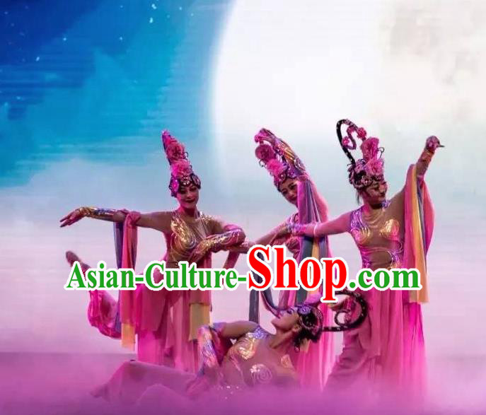 Ganzhou Musical Dance Chinese Classical Dance Dress Stage Performance Dance Costume and Headpiece for Women