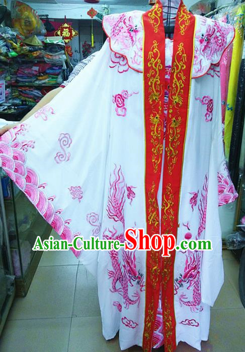 Chinese Traditional Beijing Opera Emperor Costume Peking Opera Niche Rosy Robe for Adults