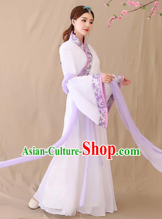 Chinese Ancient Han Dynasty Historical Costumes Traditional Palace Lady Hanfu Dress for Women