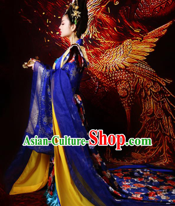 Chinese Ancient Tang Dynasty Palace Historical Costumes Traditional Imperial Concubine Hanfu Dress for Women