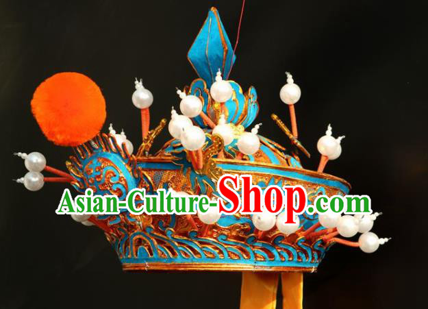 Chinese Traditional Beijing Opera Seignior Hat Peking Opera Pantaloon Royal Highness Helmet