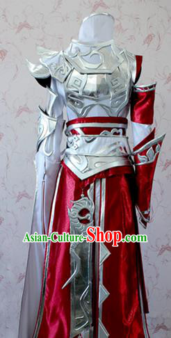 Chinese Ancient Cosplay Swordsman Costume Traditional General Body Armor for Men