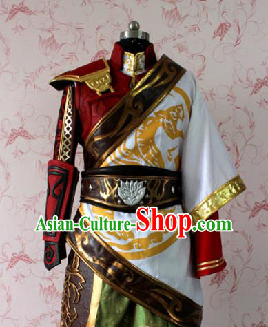 Chinese Ancient Swordsman Costume Traditional Cosplay Royal Highness General Clothing for Men