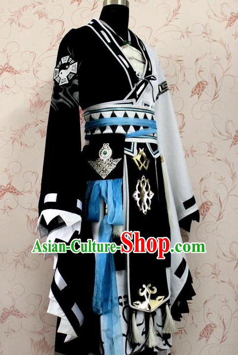 Chinese Ancient Female Swordsman Costume Traditional Cosplay Heroine Dress for Women