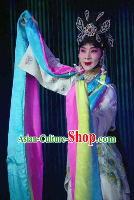 Traditional Chinese Beijing Opera Young Lady Embroidered Dress Ancient Swordswoman Historical Costume