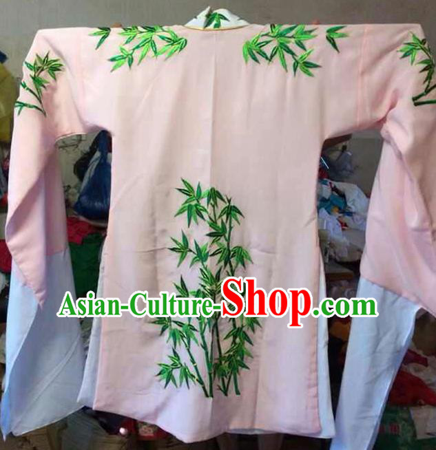 Traditional Chinese Beijing Opera Costume Ancient Princess Embroidered Bamboo Dress for Women