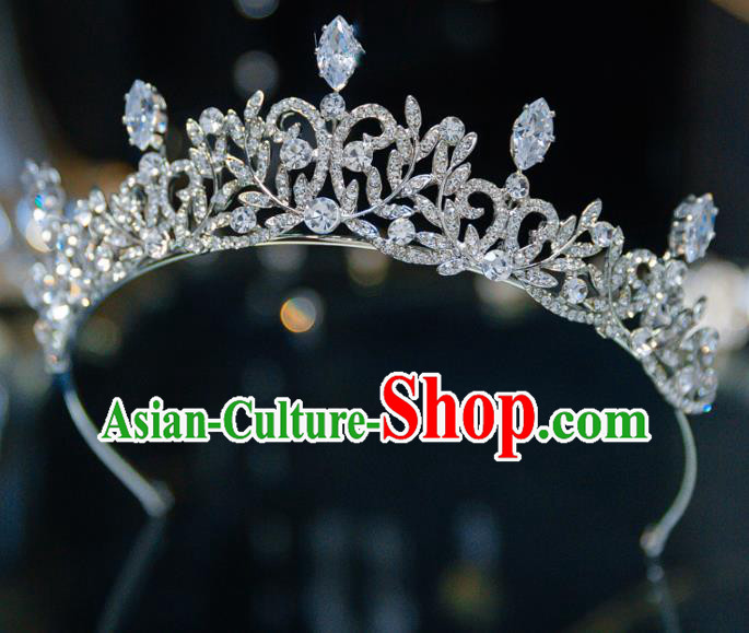Handmade Wedding Hair Accessories Princess Zircon Royal Crown for Women
