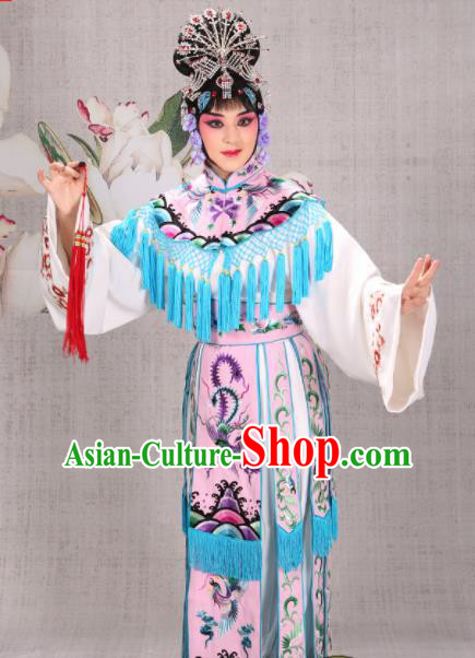 Professional Chinese Traditional Beijing Opera Actress Costume Ancient Princess Pink Dress for Adults