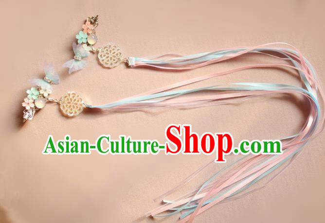 Chinese Traditional Handmade Ribbon Tassel Hair Claws Classical Hair Accessories for Women