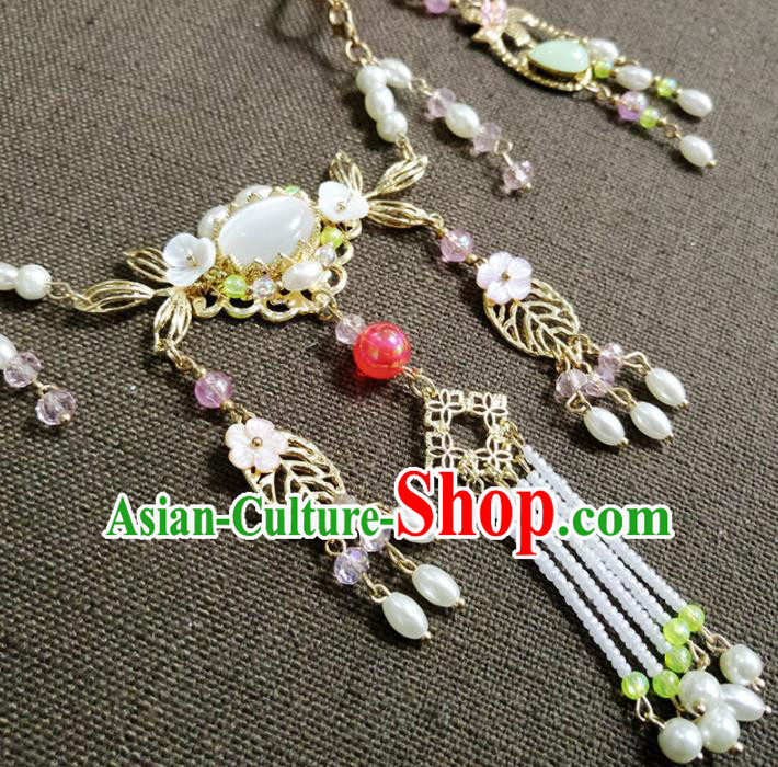 Chinese Handmade Jewelry Accessories Ancient Classical Hanfu Necklace for Women