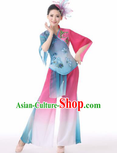 Traditional Chinese Folk Dance Clothing Yangko Dance Costume for Women