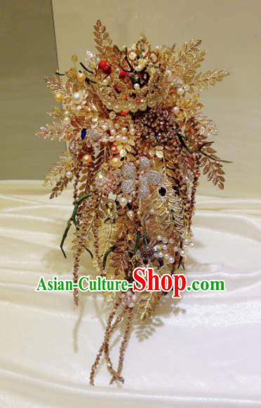 Top Grade Wedding Bridal Bouquet Hand Crystal Tied Bouquet Flowers for Women