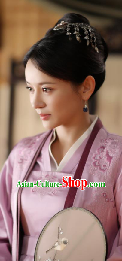 Chinese Ancient Song Dynasty Drama The Story Of MingLan Nobility Dowager Embroidered Historical Costume for Women