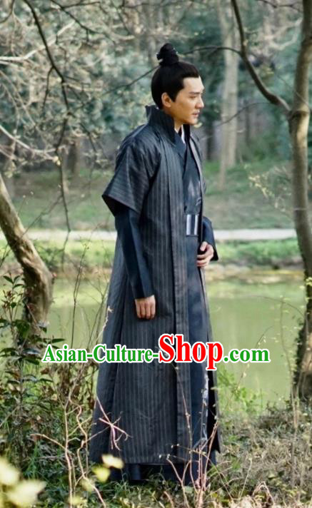 Chinese The Story Of MingLan Song Dynasty Historical Costume Ancient Swordsman Clothing for Men