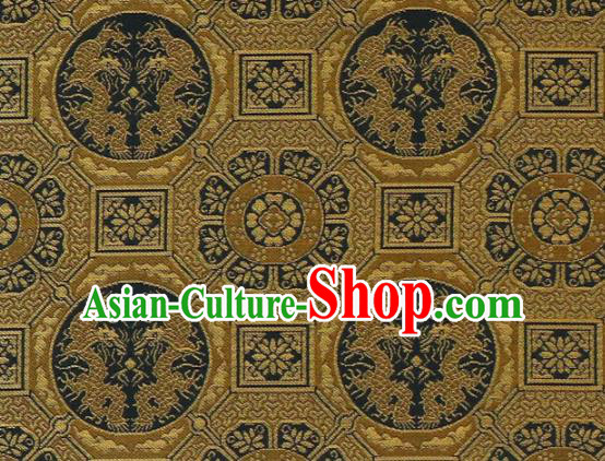 Asian Traditional Classical Pattern Brocade Fabric Japanese Kimono Satin Silk Material