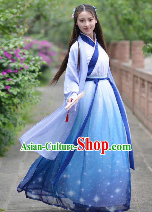 Chinese Ancient Swordsman Traditional Hanfu Dress Ming Dynasty Female Knight Historical Costume for Women