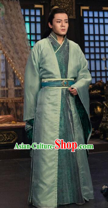 Chinese Ancient Nobility Childe Clothing Traditional Sui Dynasty Prince Embroidered Historical Costume for Men