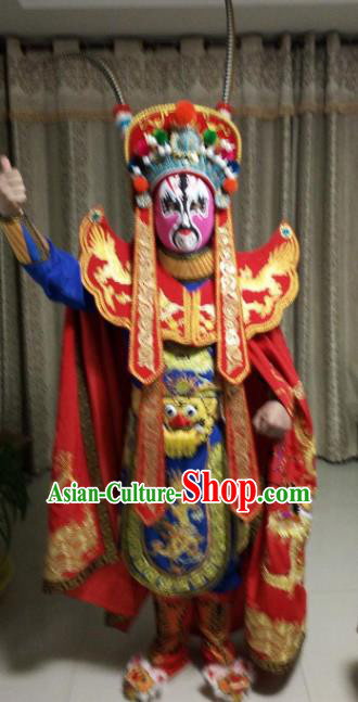 Chinese Beijing Opera Royalblue Clothing Traditional Sichuan Opera Face Changing Costume for Adults