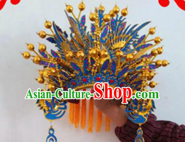Chinese Traditional Beijing Opera Diva Headwear Ancient Imperial Concubine Phoenix Coronet for Women