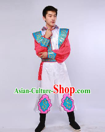 Chinese Traditional Ethnic Dance Costume Mongol Nationality Dance Stage Performance Clothing for Men