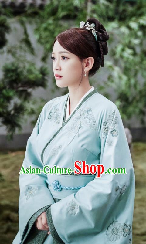 Drama Queen Dugu Chinese Ancient Sui Dynasty Empress Historical Costume and Headpiece for Women