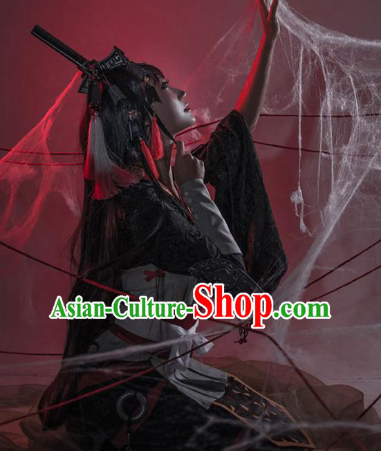 Chinese Traditional Cosplay Peri Costume Ancient Swordswoman Hanfu Dress for Women