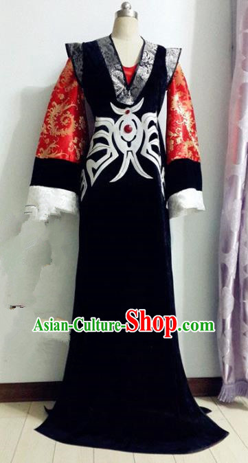 Chinese Traditional Cosplay Presbyter Knight Costume Ancient Swordsman Hanfu Clothing for Men