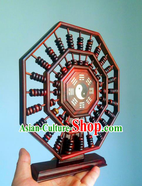 Chinese Traditional Feng Shui Items Taoism Bagua Rosewood Tai Chi Abacus Decoration