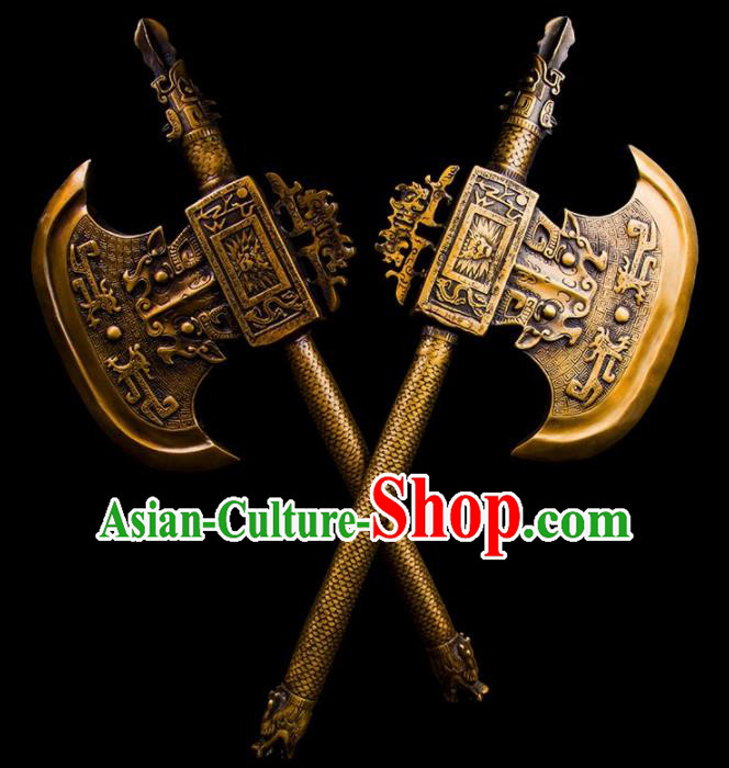 Chinese Traditional Feng Shui Items Taoism Bagua Brass Axe Decoration