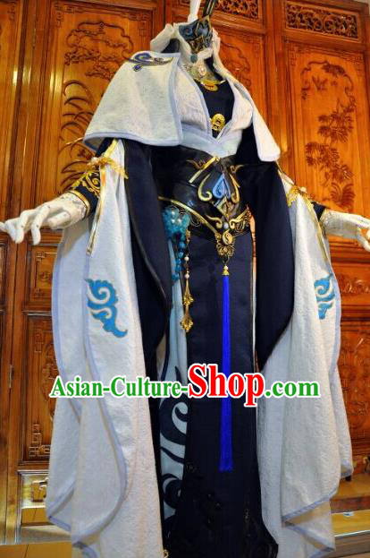 Chinese Traditional Cosplay Heroine Costume Ancient Martial Arts Lady Swordswoman Dress for Women
