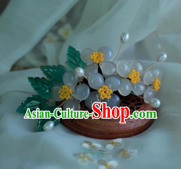 Traditional Chinese Hanfu Coloured Glaze Hair Comb Hair Accessories Ancient Princess Hairpins for Women