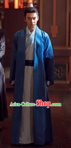 Chinese Ancient Drama Eastern Palace Prince Hanfu Clothing Tang Dynasty Embroidered Historical Costume for Men