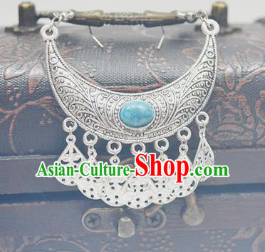 Chinese Ancient Princess Eyebrows Pendant Traditional Han Dynasty Palace Hair Accessories for Women