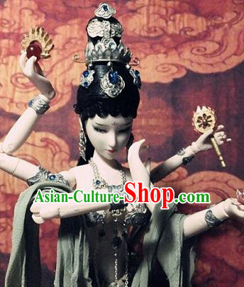 Chinese Ancient Dunhuang Flying Apsaras Hair Crown Hairpins Traditional Hanfu Hair Accessories for Women