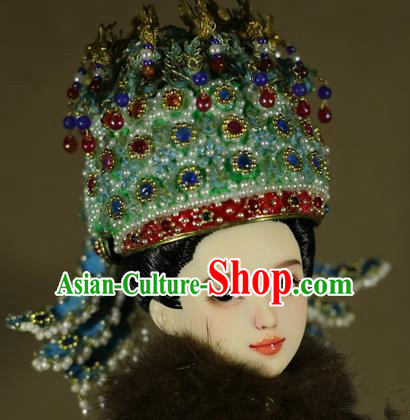 Chinese Ancient Ming Dynasty Imperial Empress Phoenix Coronet Headwear Traditional Palace Hair Accessories for Women