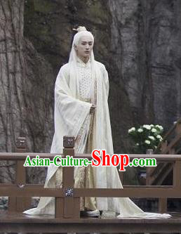Drama Madam White Snake Chinese Ancient Taoist Priest Swordsman Historical Costume for Men