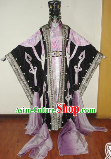 Traditional Chinese Cosplay King Swordsman Pink Hanfu Clothing Ancient Royal Highness Embroidered Costume for Men