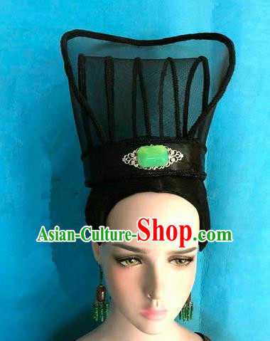Traditional Chinese Qin Dynasty Minister Hairdo Crown Hair Accessories Ancient Nobility Childe Hat for Men