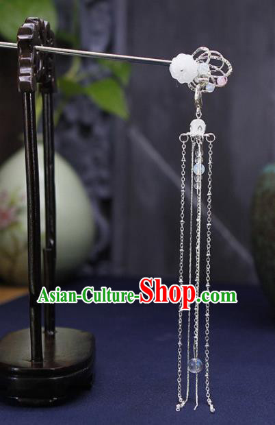 Traditional Chinese Wedding Tassel Step Shake Hairpins Handmade Ancient Bride Hair Accessories for Women
