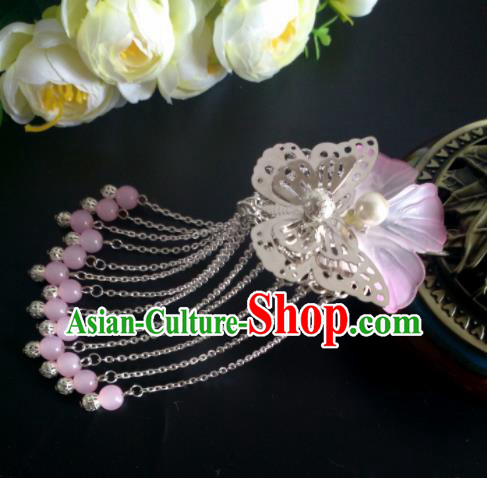 Chinese Handmade Hanfu Palace Hairpins Tassel Hair Claw Traditional Ancient Princess Hair Accessories for Women