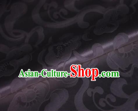 Chinese Traditional Pattern Deep Purple Brocade Cheongsam Classical Fabric Satin Material Silk Fabric