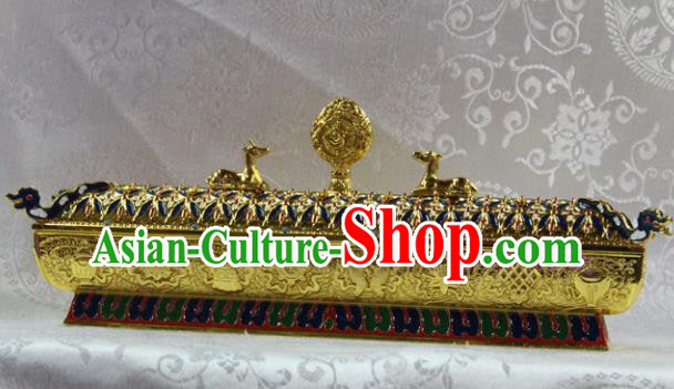 Chinese Traditional Buddhist Brass Censer Buddha Incense Burner Decoration Tibetan Buddhism Feng Shui Items