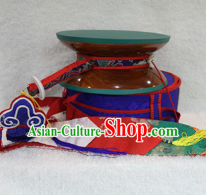 Chinese Traditional Feng Shui Items Buddhism Musical Instruments Tabour Buddhist Sandalwood Drum