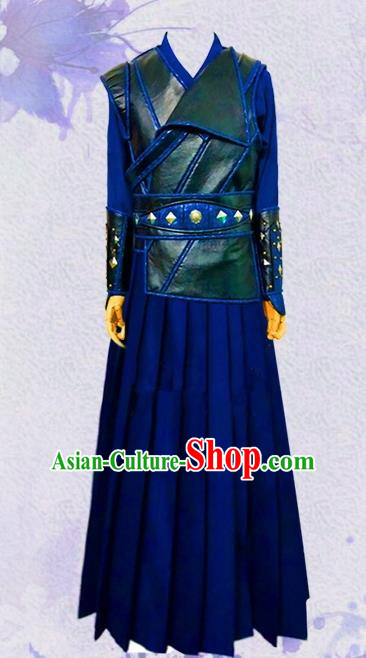 Chinese Ancient Swordswoman Hanfu Dress Traditional Female Assassin Historical Costume for Women