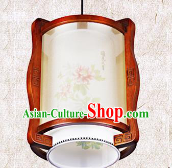 Chinese Traditional Ceiling Wood Carving Palace Lantern Handmade New Year Lanterns Hanging Lamp