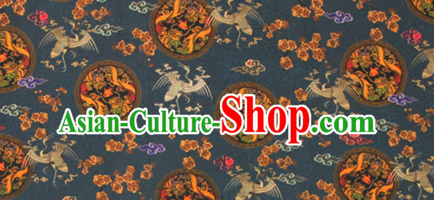 Marvelous 100% Pure Silk Round Dragon Pattern Fabric Chinese Royal Silk Fabrics