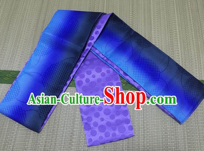 Japanese Traditional Kimono Purple Belts Asian Handmade Japan Geisha Yukata Waistband for Women