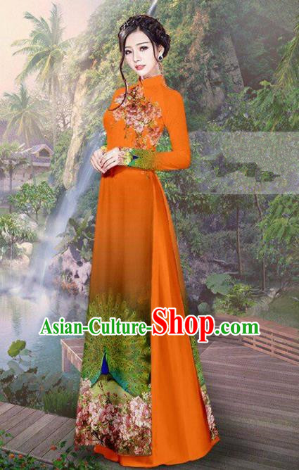 AiKoch Spring Traditional Vietnamese Women Dress Cheongsam Qipao