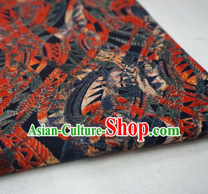 Asian Chinese Traditional Pattern Design Watered Gauze Cheongsam Silk Fabric Chinese Fabric Material