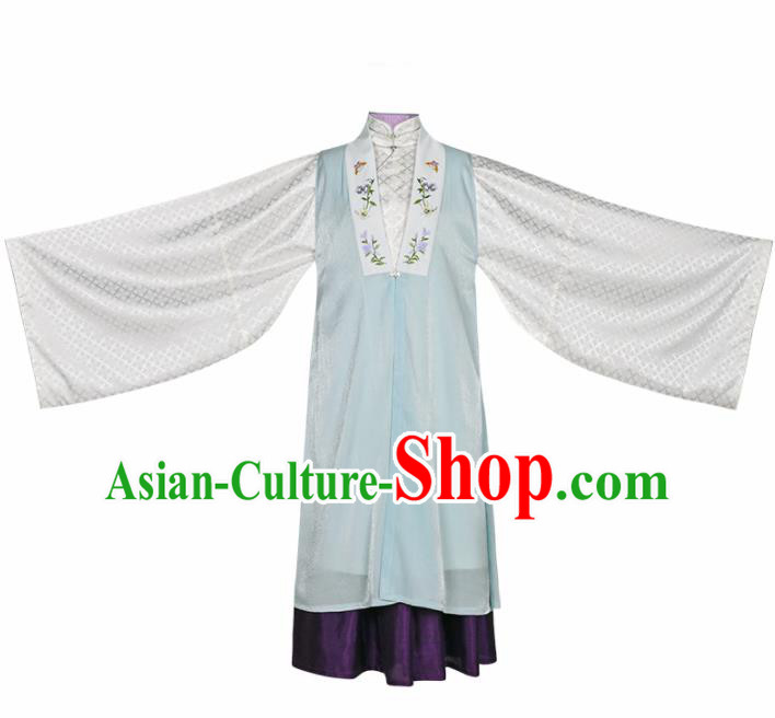 Asian Chinese Ancient Princess Embroidered Hanfu Dress Traditional Ming Dynasty Court Historical Costume for Women